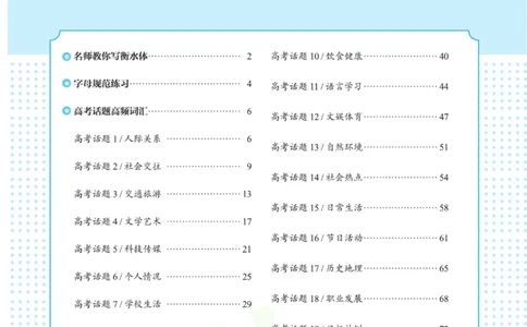高考词汇练字与背记3500词_高中三年全科资料_高中_笔下生辉&middot;高考英语3500词汇字帖