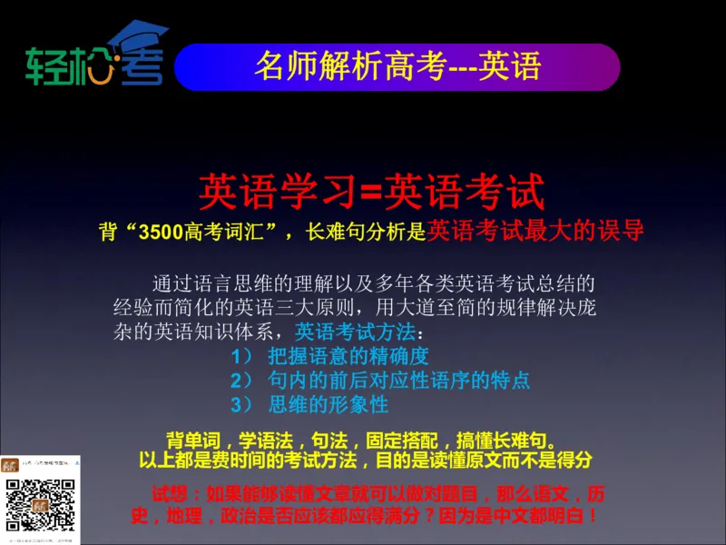 高考开窍复习与应试思维--高考语言类（语文英语史地政）考试技术课程Q学_20200222162303_高中三年全科资料_高中_高中知识点整理_英语