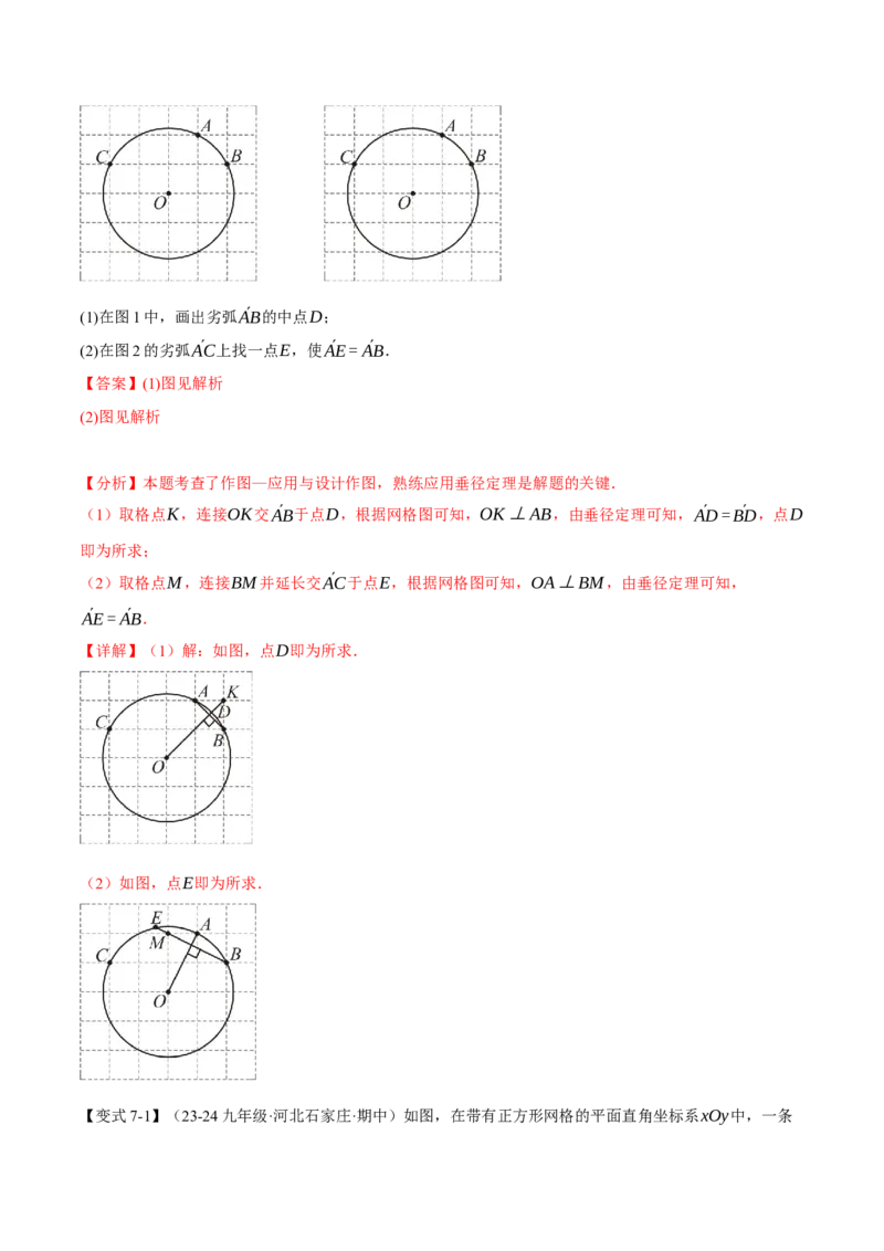 专题24.2垂径定理（十大题型）（举一反三）（人教版）（教师版）_人教版数学九年级上册_版本二_九年级数学上册（人教版）_母题专项-U66_2025版