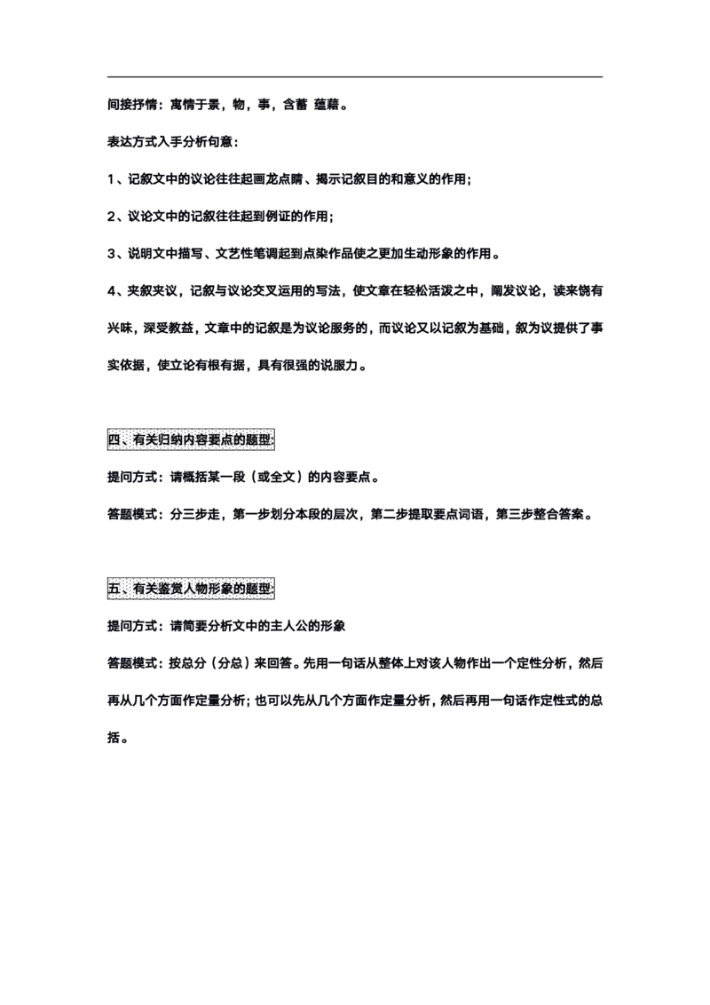 高考语文答题格式综合精编版_高中三年全科资料_高中_高中知识点整理_语文