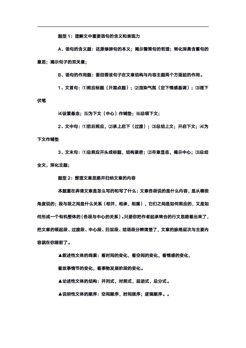 高考语文答题格式综合精编版_高中三年全科资料_高中_高中知识点整理_语文
