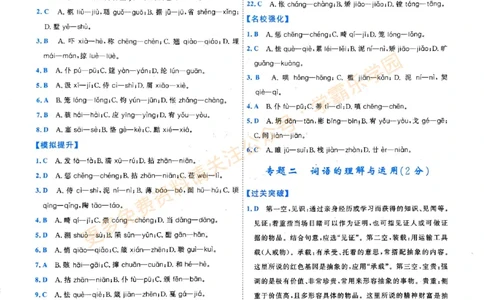 2026版《一飞冲天&middot;中考专项精品试题分类》语文答案(1)_2026中考押题卷合集_2026新中考中考全科资料