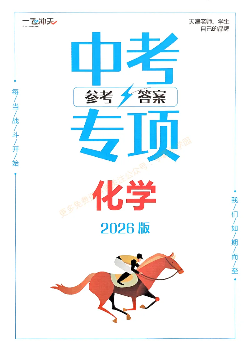 一飞冲天-中考专项精品试题分类-化学参考答案_2026中考押题卷合集_2026新中考中考全科资料_中考专项精品试题分类-化学