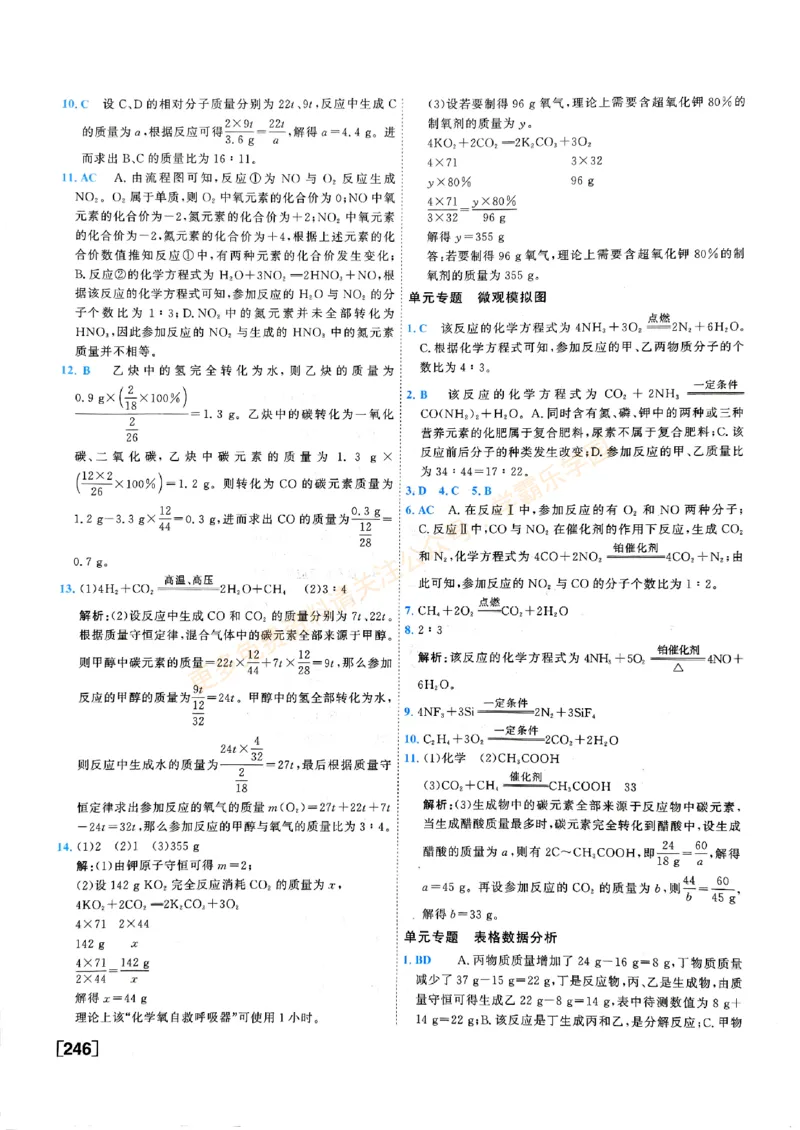 一飞冲天-中考专项精品试题分类-化学参考答案_2026中考押题卷合集_2026新中考中考全科资料_中考专项精品试题分类-化学
