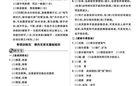 中考总复习衔接专项_2026中考押题卷合集_2026新中考中考全科资料_2026《理想树&bull;必刷题》（9年级下册）（语文）（人教）