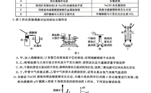 26版中考初中化学《河北启光中考模拟试卷》（含参考答案及评分细则）_中考押题2026《中考押题》系列（9科全套实时更新中）_2026版中考《启光中考模拟试卷6套》物化生地（河北）