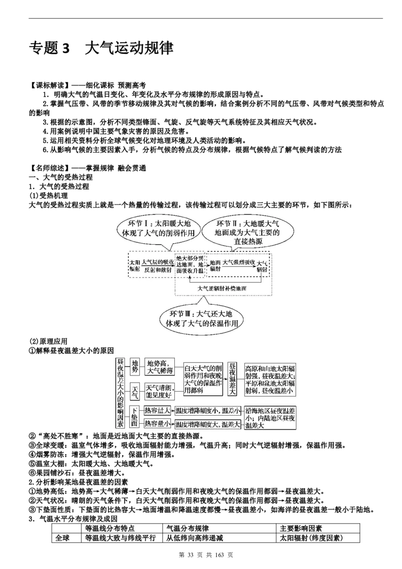 高考地理备考100日闯关_高中三年全科资料_高中_高中知识点整理_地理