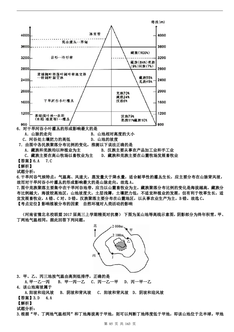 高考地理备考100日闯关_高中三年全科资料_高中_高中知识点整理_地理