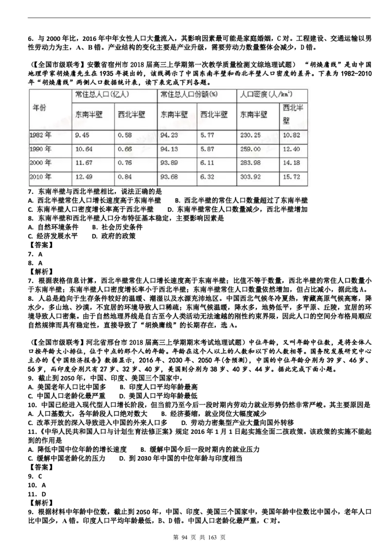 高考地理备考100日闯关_高中三年全科资料_高中_高中知识点整理_地理