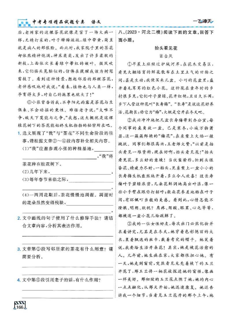 2026版《一飞冲天&middot;中考专项精品试题分类》语文(1)_2026中考押题卷合集_2026新中考中考全科资料