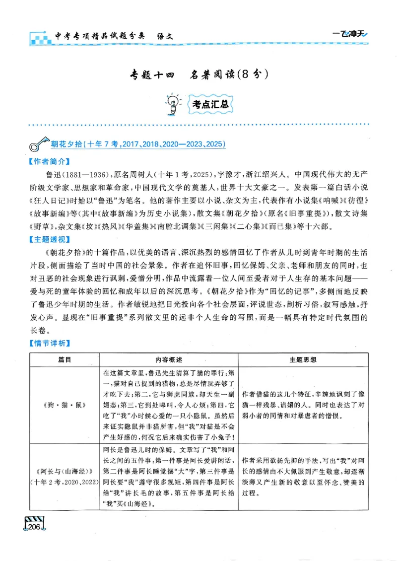 2026版《一飞冲天&middot;中考专项精品试题分类》语文(1)_2026中考押题卷合集_2026新中考中考全科资料