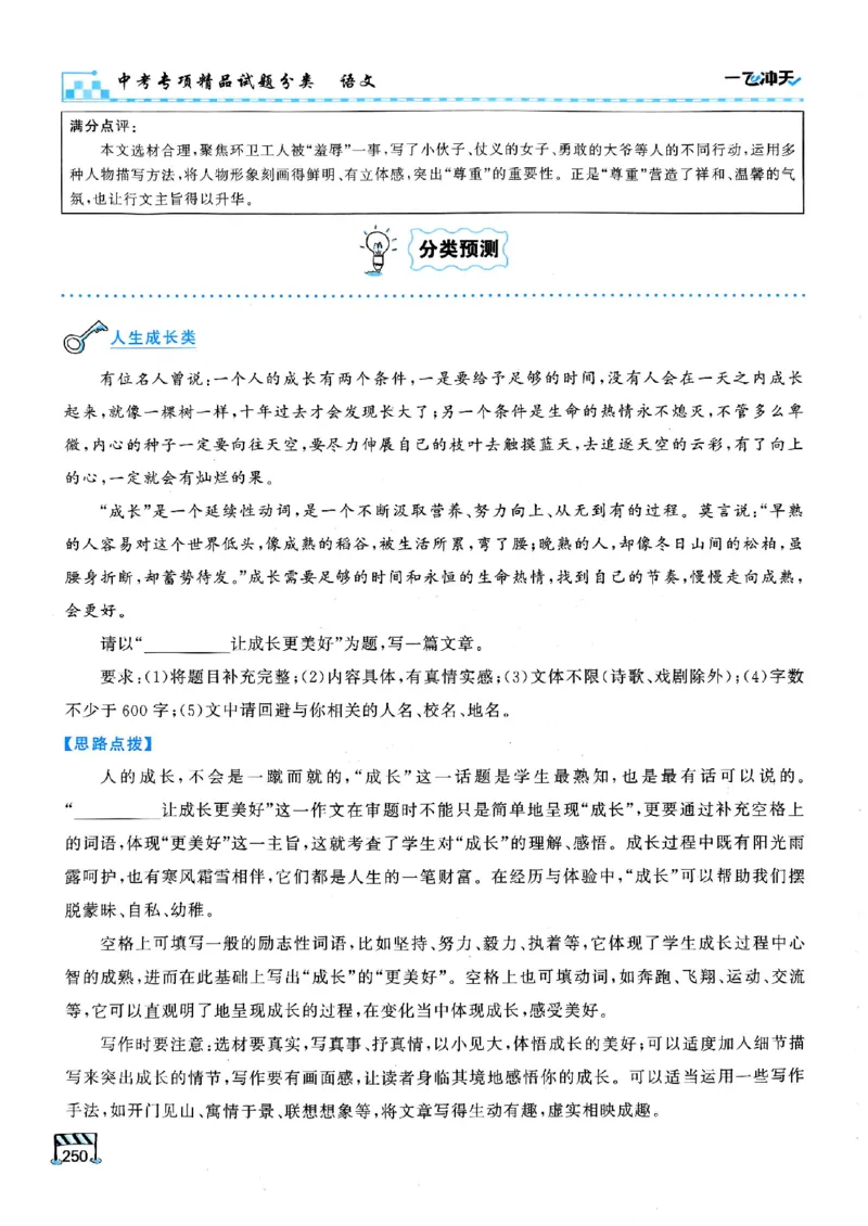 2026版《一飞冲天&middot;中考专项精品试题分类》语文(1)_2026中考押题卷合集_2026新中考中考全科资料