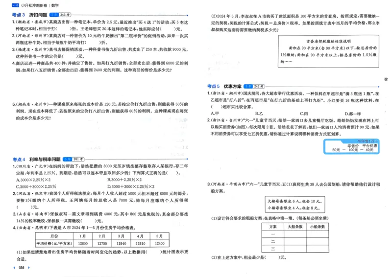 25一本小升初冲刺新卷-数学
