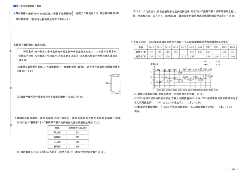 25一本小升初冲刺新卷-数学