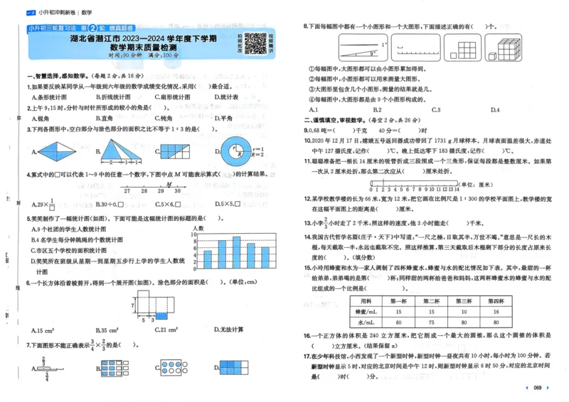 25一本小升初冲刺新卷-数学