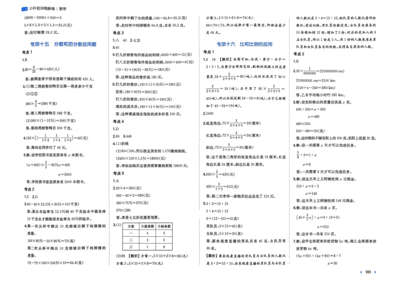 25一本小升初冲刺新卷-数学
