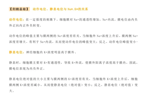 高考生物高频考点&mdash;&mdash;兴奋的产生和传导_高中三年全科资料_高中_1高中基础资料包_A-高中必背9科知识点_生物