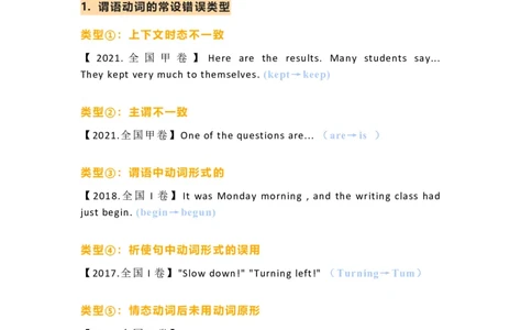 高考短文改错的36种设错方式_高中三年全科资料_高中_1高中基础资料包_A-高中必背9科知识点_语文