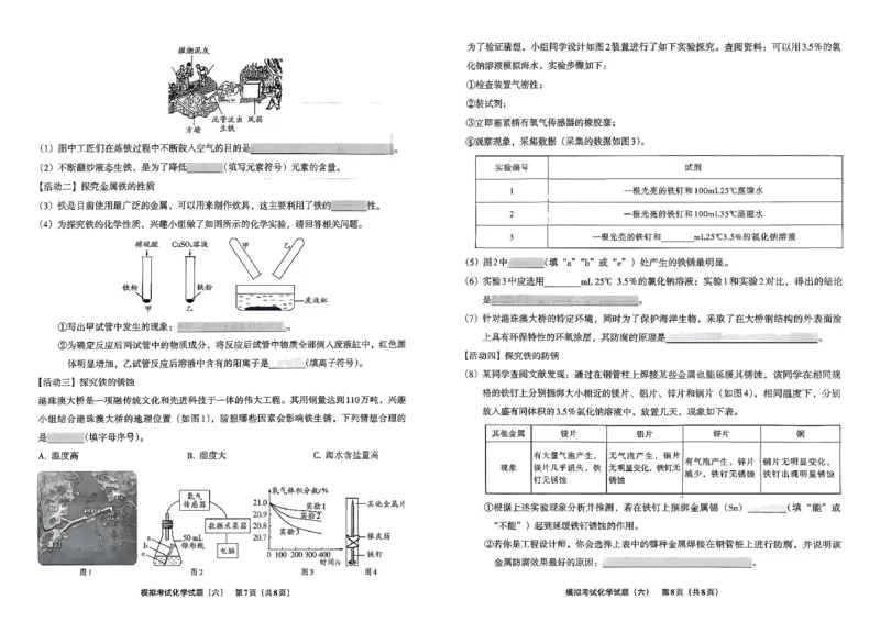 26化学安童中考模拟试卷_中考押题2026《中考押题》系列（9科全套实时更新中）_2026版初中《安童中考模拟试卷》7科全套（辽宁）_26《安童中考模拟试卷》化学
