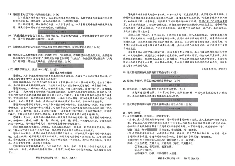26语文安童中考模拟试卷_中考押题2026《中考押题》系列（9科全套实时更新中）_2026版初中《安童中考模拟试卷》7科全套（辽宁）_2026版初中《安童中考模拟试卷》语文