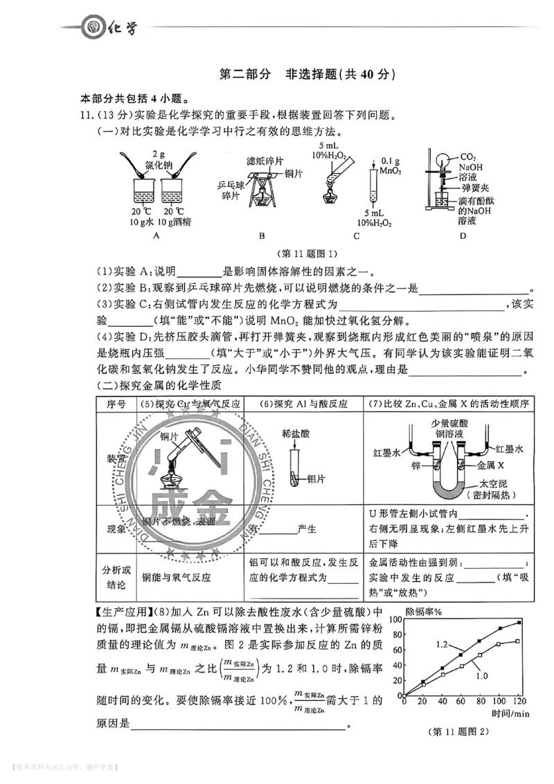 中考冲刺仿真测试卷化学_中考押题2026《中考押题》系列（9科全套实时更新中）_2026版中考《中考点石成金冲刺仿真测试卷》（语数英物化）（辽宁版）