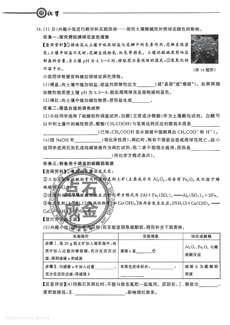 中考冲刺仿真测试卷化学_中考押题2026《中考押题》系列（9科全套实时更新中）_2026版中考《中考点石成金冲刺仿真测试卷》（语数英物化）（辽宁版）
