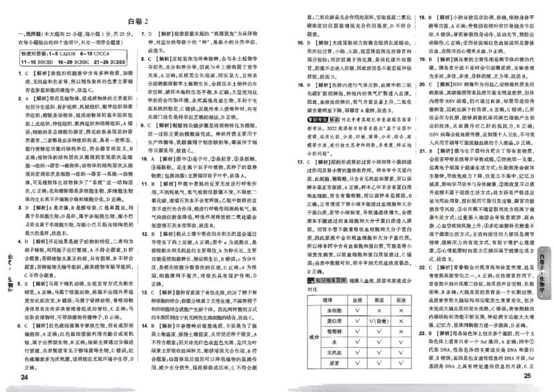 2026黑白卷-生物地理答案_中考押题2026《中考押题》系列（9科全套实时更新中）_万唯2026版初中《万唯黑白卷》地生（河北）
