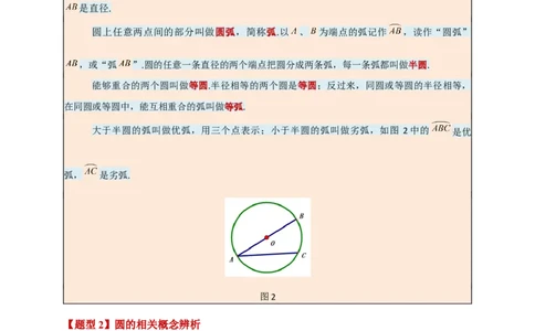 专题24.1圆（知识梳理+题型精析+同步练习）（学生版）_人教版数学九年级上册_版本二_九年级数学上册（人教版）_专题突破练习-V4_2026版