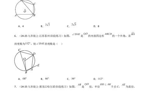 专题24.7圆周角（精选精练）（专项练习）-（人教版）_人教版数学九年级上册_版本二_九年级数学上册（人教版）_专题突破练习-V4_2025版
