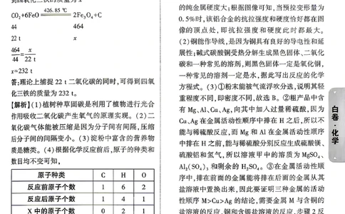 化学-26云南黑白卷-白卷答案-5_2026中考押题卷合集_2026中考黑白卷合集_2026版初中《万唯黑白卷》7科全套（云南）_2026《万唯中考&bull;云南黑白卷》化学
