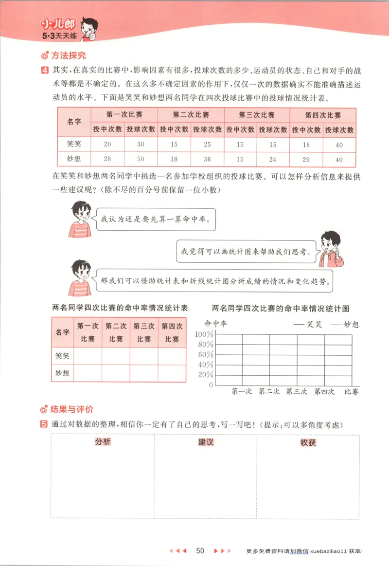 主书_2026春小学教辅大合集_7-26春《53天天练》系列_26春《53天天练》数学_26春北师大版数学1-6年级下册《53天天练》_数学《53天天练》北师25秋_25秋《53天天练》数学BS6上