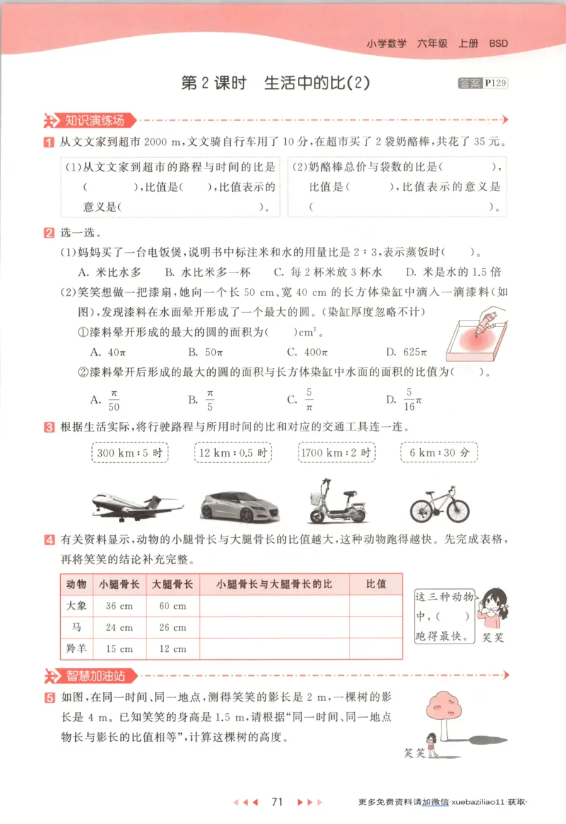 主书_2026春小学教辅大合集_7-26春《53天天练》系列_26春《53天天练》数学_26春北师大版数学1-6年级下册《53天天练》_数学《53天天练》北师25秋_25秋《53天天练》数学BS6上