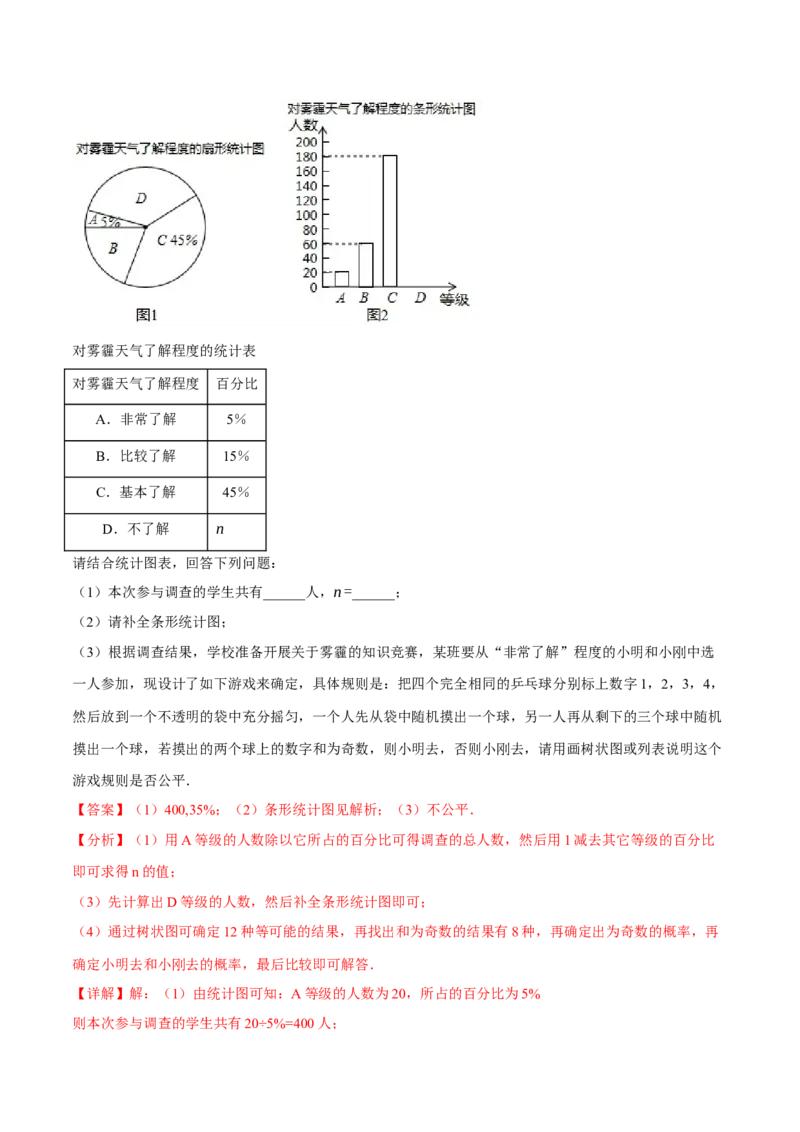 专题25.2概率初步章末拔尖卷（人教版）（教师版）_人教版数学九年级上册_版本二_九年级数学上册（人教版）_母题专项-U66_2024版_教师版（含答案解析，目录与学生版一致）