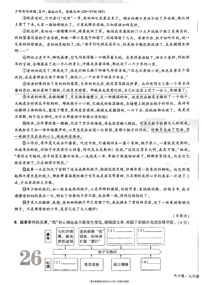 九年级全一册语文&mdash;&mdash;大卷_2026中考押题卷合集_2026新中考中考全科资料_2026版大小卷&bull;人教版语文&bull;9年级全一册(1)