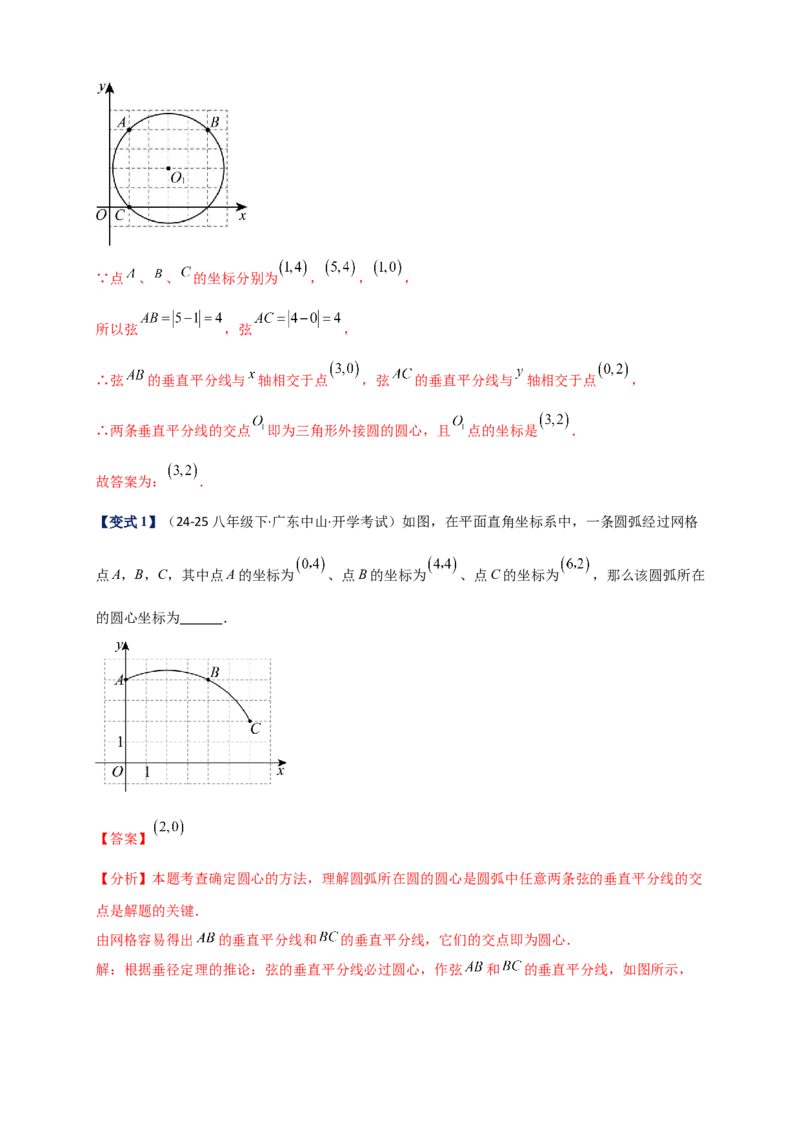 专题24.5点和圆的位置关系（知识梳理+题型精析+同步练习）（教师版）_人教版数学九年级上册_版本二_九年级数学上册（人教版）_专题突破练习-V4_2026版