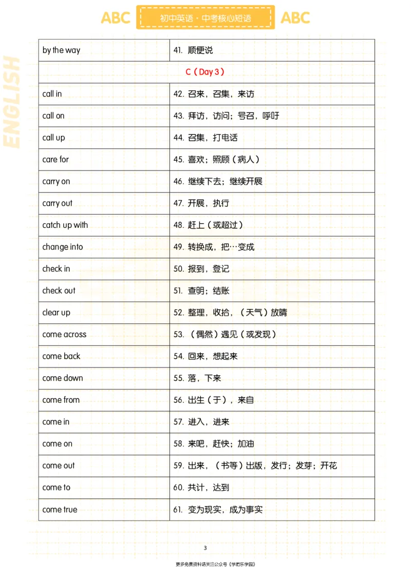 初中英语核心短语+语法大全_2026中考押题卷合集_2026新中考中考全科资料