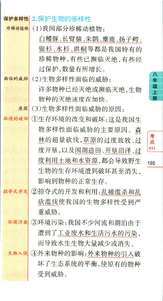 加分宝初中生物考点清单_中考押题2026《中考押题》系列（9科全套实时更新中）_中考9科加分宝