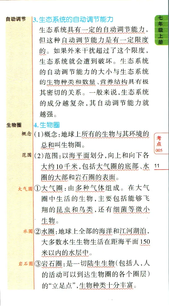 加分宝初中生物考点清单_中考押题2026《中考押题》系列（9科全套实时更新中）_中考9科加分宝