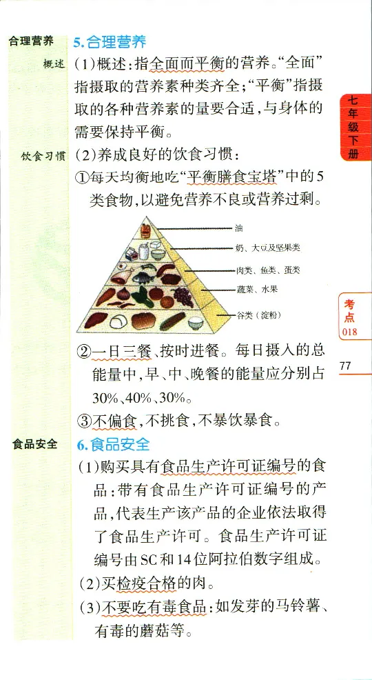 加分宝初中生物考点清单_中考押题2026《中考押题》系列（9科全套实时更新中）_中考9科加分宝