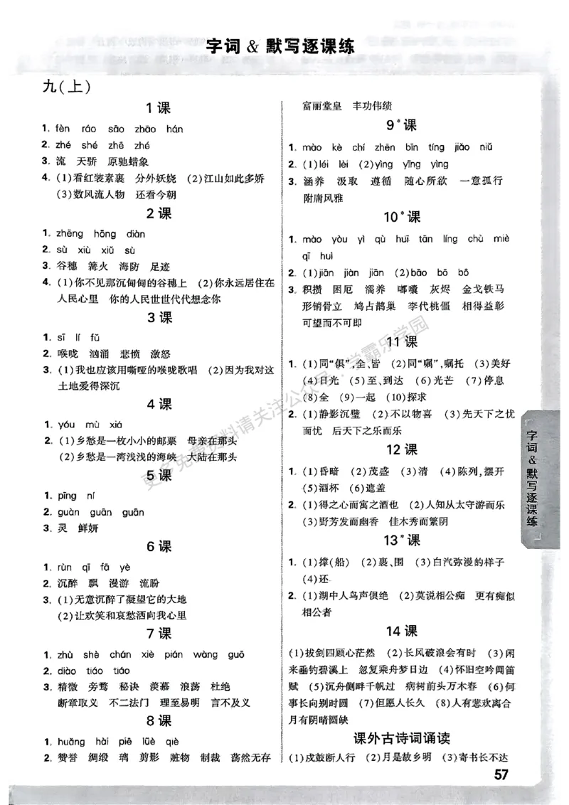 九年级全一册语文&mdash;参考答案_2026中考押题卷合集_2026新中考中考全科资料_2026版大小卷&bull;人教版语文&bull;9年级全一册(1)