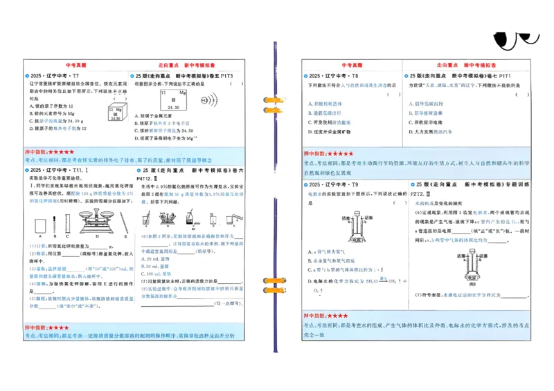 化学走向重点新中考模拟卷26辽宁专_中考押题2026《中考押题》系列（9科全套实时更新中）_领跑2026版中考《领跑考向卷》语数英物化（辽宁）_2026走向重点新中考模拟卷辽宁专用