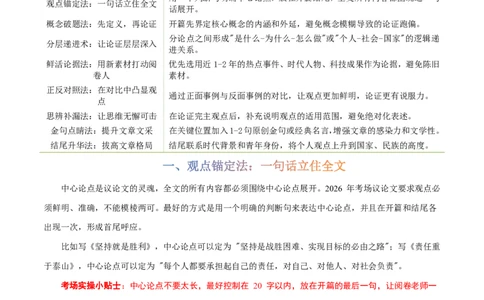 写作通关模板02：议论文模板(解析版)_中考押题2026《中考押题》系列（9科全套实时更新中）_2026版中考《作文提分系列》提分攻略+通关模版+热点速递（语文）_2026《写作》通关模版