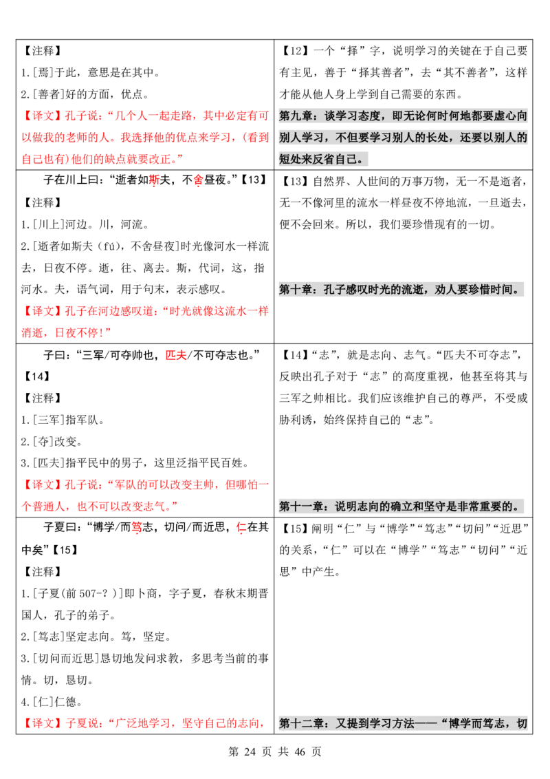 六升七语文暑假衔接专题1-40（新）_六升七暑假衔接