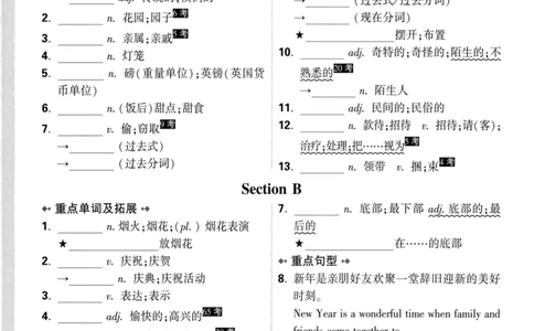 教材词句默写_2026中考押题卷合集_2026新中考中考全科资料_2026版大小卷&bull;人教版英语&bull;9年级全一册(1)