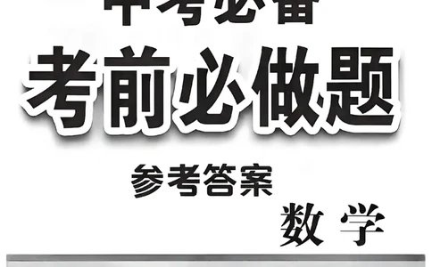 数学参考答案_中考押题2026《中考押题》系列（9科全套实时更新中）_2026中考必备考前必做A卷（全科）_中考必备考前必做A卷数学