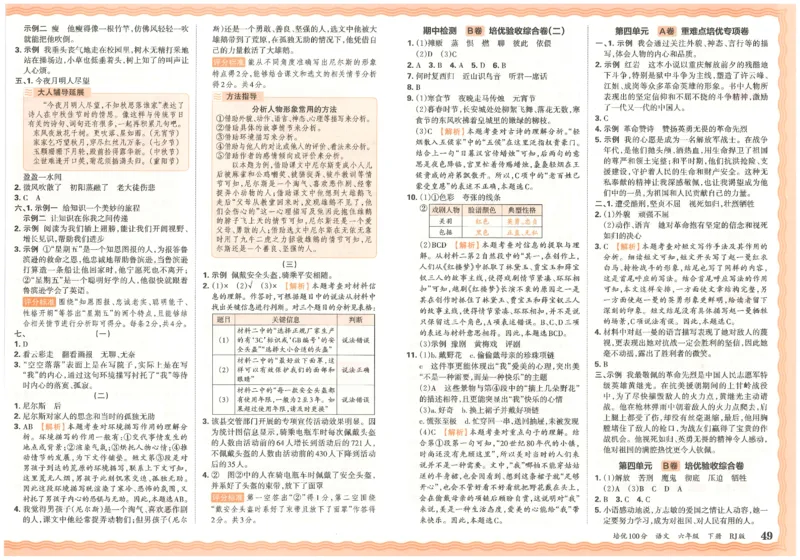 六下语文王朝霞培优100分_2026春小学教辅大合集_8-26春《王朝霞》系列_04.2026春WZX培Y100分数学语文人教1-6年级下册_语文《王朝霞培优100分》26春