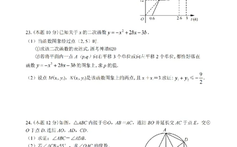 数学卷-2603杭州锦绣育才教育集团3月一模_中考押题2026《中考押题》系列（9科全套实时更新中）_浙江2026版中考《浙江一模二模》多地区全套（浙江）