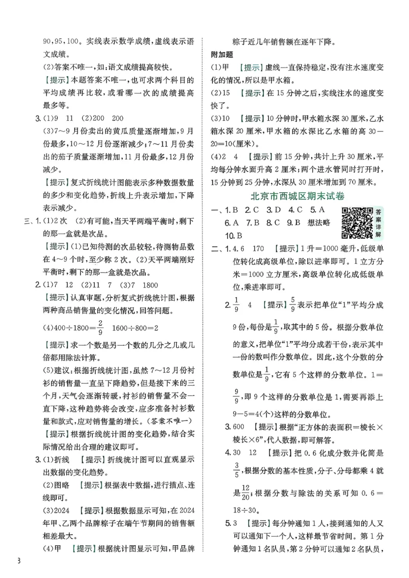 五下分数人教综合提优测评卷_2026春人教数学《实验班提优训练》_26春《实验班提优训练》人教数学5下