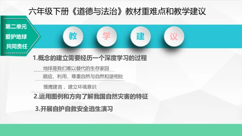 六年级下册道德与法治教材重难点和教学建议教材培训_A493小学道法_26新六年级道法下册（统编版）_教学计划