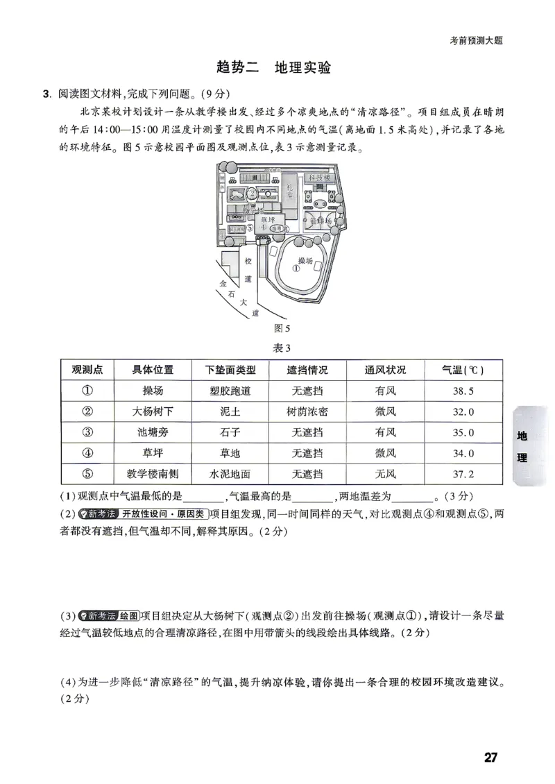 小卷_中考押题2026《中考押题》系列（9科全套实时更新中）_万唯2026版初中《万唯黑白卷》地生（陕西）